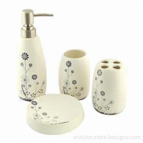 Hot sell ceramic bathroom accessories set, suitable for hotels